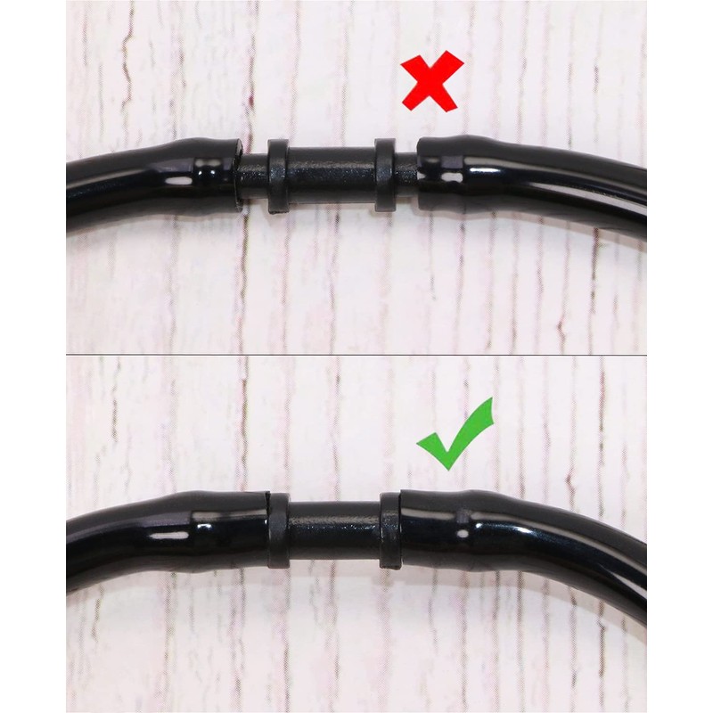 Mini Skater 5mm (Dia) Black Hard Plastic Straight Barbed Connectors,