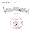 sourcing map Flush Mount Bracket, 53x30mm Zinc Plated Wall Mount
