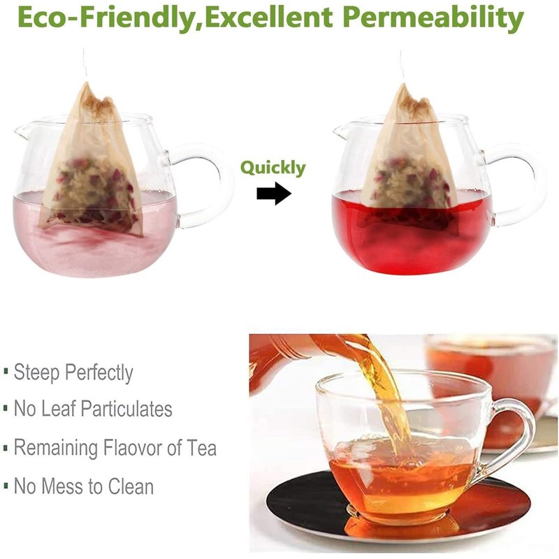 Tea Filter Bags with Free Tea Spoon, Safe & Natural