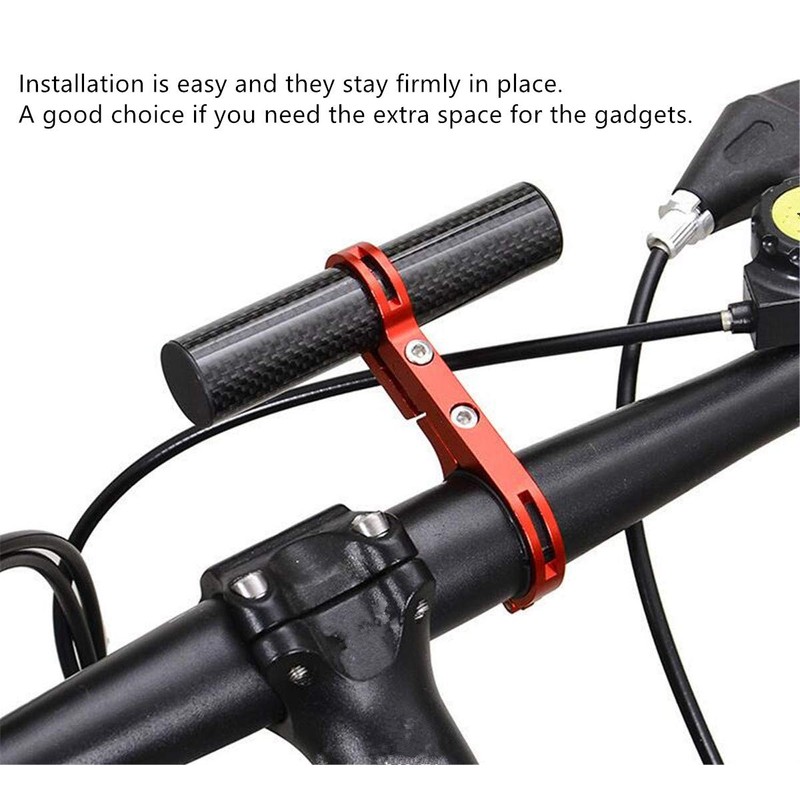 Homieco Bicycle Handlebar Extender Carbon Fiber Single Clamp Extension Mount