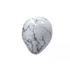 Howlite Crystal Heart Palm Stone