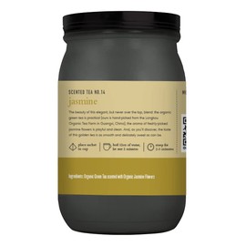 Paromi Paromi Jasmine Organic Green Tea, Signature Jar, 15 Count