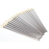 22Pcs Knitting Needles Stainless Steel Straight Single Pointed HandMade Wool