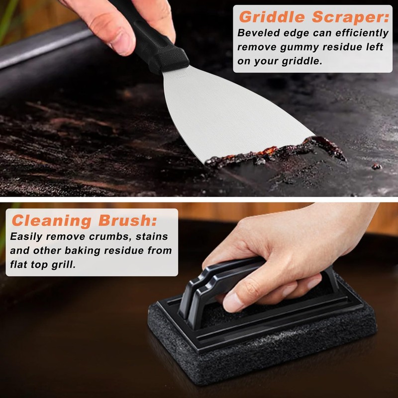 N NOBLE FAMILY 26 PCS BBQ Griddle Accessories Kit, Griddle