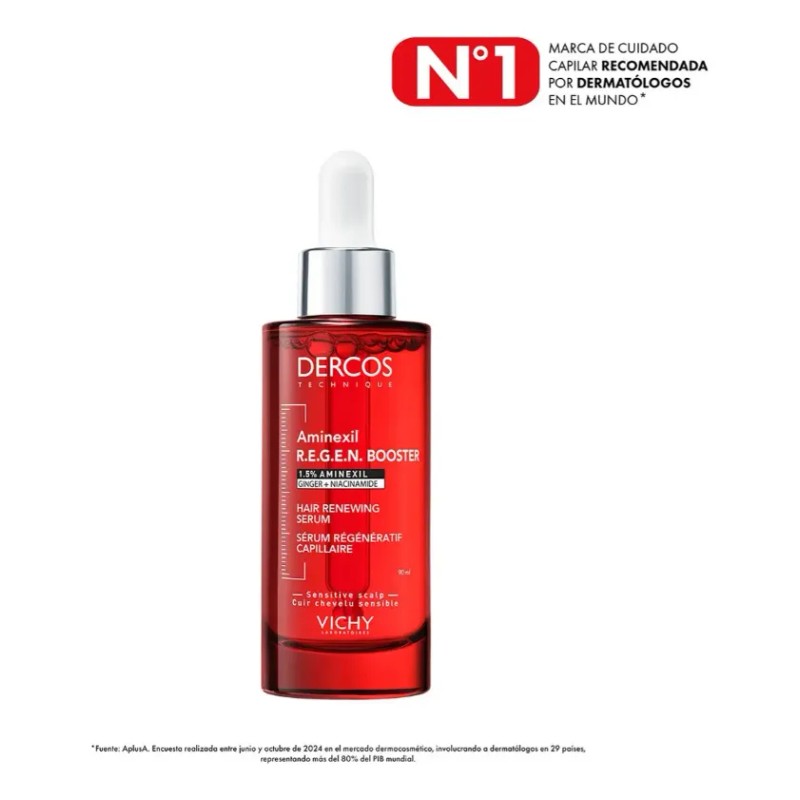 Sérum Regenerador Capilar Dercos Aminexil Booster 90ml Vichy