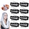 Vodolo Chunni Clips with Safety Pins,8 PCS Strong Chunni Grip