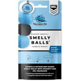 Smelly Balls Cronulla Sharks Reusable Car Air Freshener Set