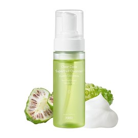 PURITO Clear Code Superfruit Cleanser 5.1 fl oz / 5.07 onzas líquidas, solución clarificante de próxima generación con extracto de fruta noni, no irritante, vegano, libre de crueldad, adecuado para pieles sensibles, cuidado de la piel coreano