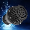 Water Pump Foot Valve Black PVC Low Pressure Flat Check