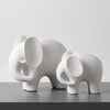 REEZHEE Modern Simple Ceramic White Elephant Living Room Home Office