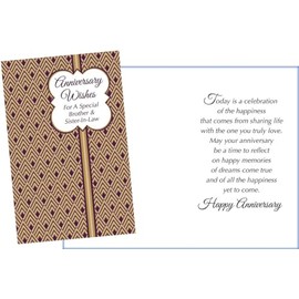 Stockwell Greetings Anniversary Brother and his Wife Card