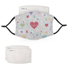 McMug - The Workplace Collection - Face Masks - 2 Filters Included, Medical Staff, Adult - 12cm x 18cm