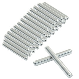 Jiozermi 50 Pcs M4 x 30mm Dowel Pins, 304 Stainless Steel Shelf Support Pegs Shelf Pins for Shelves Cabinet Furniture Fixing Component Position