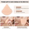 12 Pcs Powder Puff,Triangle Powder Puffs Face Cosmetic Sponge Makeup,Reusable