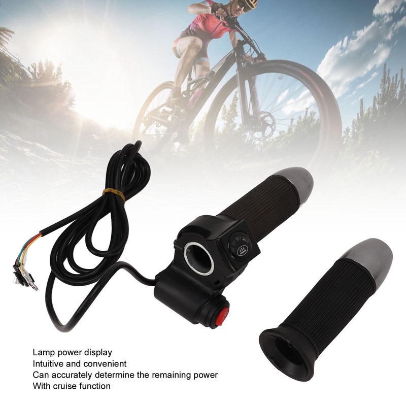 1 Pair Electric Bike Throttle Grip Universal 48V 5 Colors