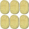 Paquete de 6 esponjas exfoliantes 100 % naturales, multifunción, limpiador