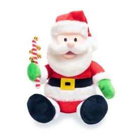 Cuddle Barn - Jingling Santa | Singing Santa Claus Christmas Plush Toy Shakes Bells, Sings and Bops to Xmas Carol Jingle Bell Rock | Cute and Funny or Decor | Great for All Ages - 12"