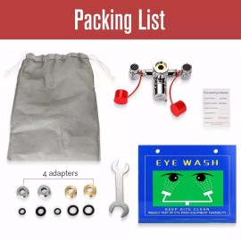 Eye Wash Unit Faucet Mounted Emergency Eyewash Stations for Sink Attachment