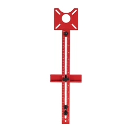 4 in 1 Router Milling Groove Bracket, Aluminum Alloy Router Circle Cutting Jig for Woodworking, Cabinet Hardware Woodworking Tool