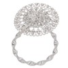 2Pcs Magnetic Curtain Tiebacks Stainless Steel Sparkling Crystal Flower Curtain