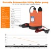 Water Pump Submersible Pump DC 12V Sump Pump 1500 GPH