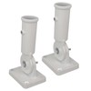 2Pcs Adjustable Flag Pole Holder Aluminium Alloy Metal Wall Mount