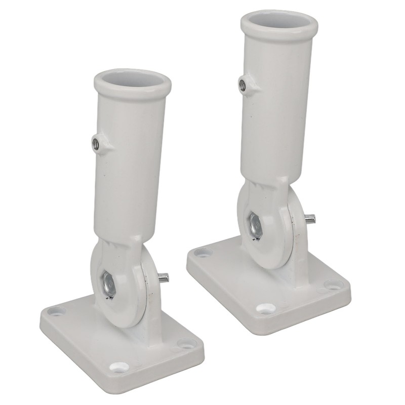 2Pcs Adjustable Flag Pole Holder Aluminium Alloy Metal Wall Mount