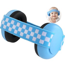 GUKOY Baby Ear Defenders, Infant 2-36 Months Noise Cancelling Headphones, Toddler Newborn Hearing Protection with Adjustable Headband (Blue)
