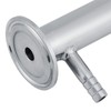 1pc 2inch(50.5mm) Ferrule Sanitary Stainless Steel SUS304 Sampling Valve