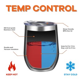 COMOOO 12oz Wine Tumbler with Lid and Straw, Stainless Steel Stemless Wine Tumbler, Double Wall Vacuum Insulated Wine Tumbler Cups for Wine, Coffee, Ice Cream, Champaign, Silver