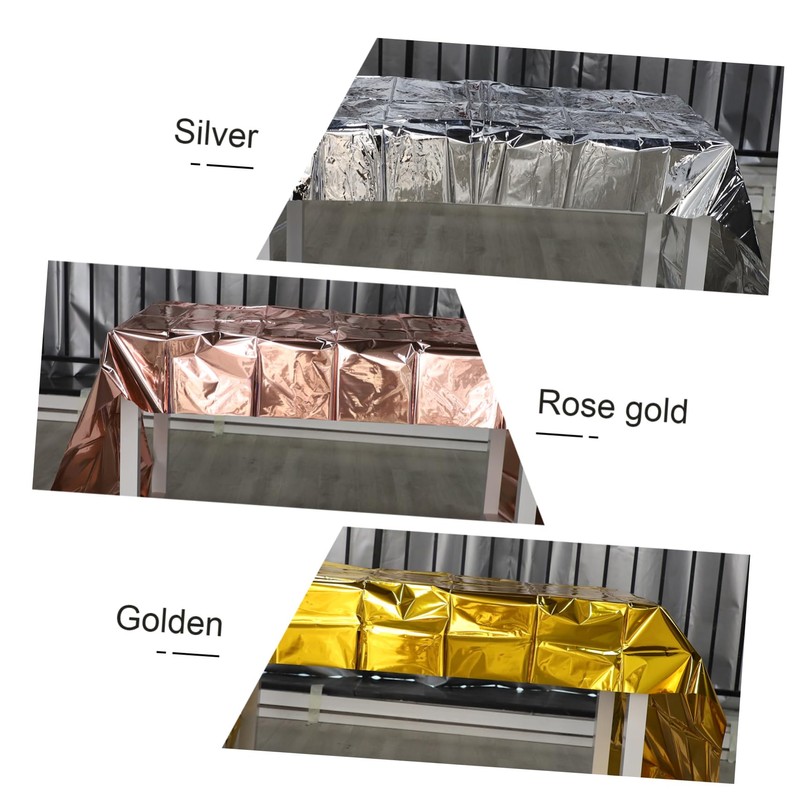 Ciieeo 3pcs Party Gathering Tablecloths Decorative Party Tablecloths