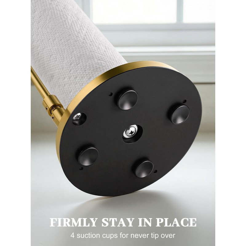 SMARTAKE Paper Towel Holder, Paper Towel Dispenser Standing Weighted Base