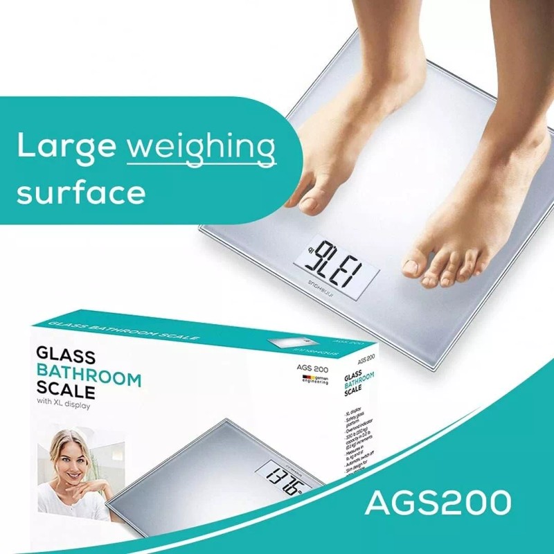 InnoHaus AGS200: Digital Luxury Glass Body Scale, Measures Body Weight