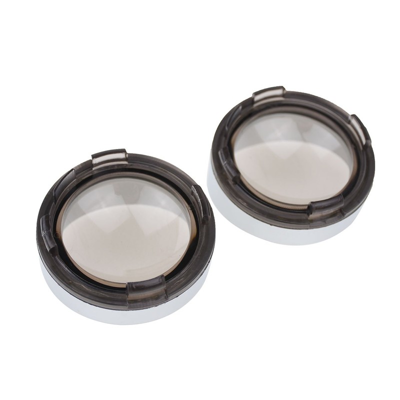 HDBUBALUS 4pcs Turn Signal Lens Cover for Harley Dyna Softail