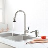 SAMODRA Kitchen Sink Soap Dispenser, Brushed Nickel Soap Dispenser,ABS Dispenser