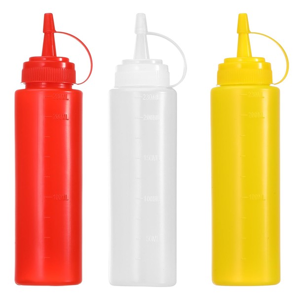 Arcjunys Sauce Bottle Squeeze Squeeze Bottle with Nozzle 8oz Squeezy