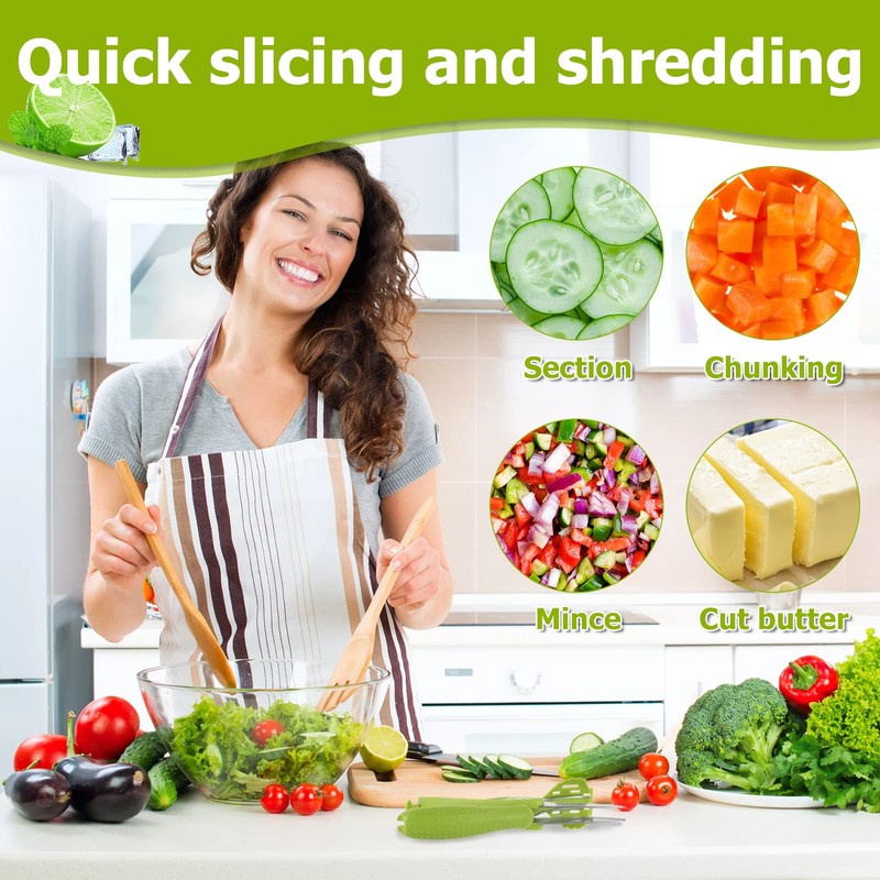 Salad Scissors Salad Chopper Vegetable Chopper Scissors for Salad Toss
