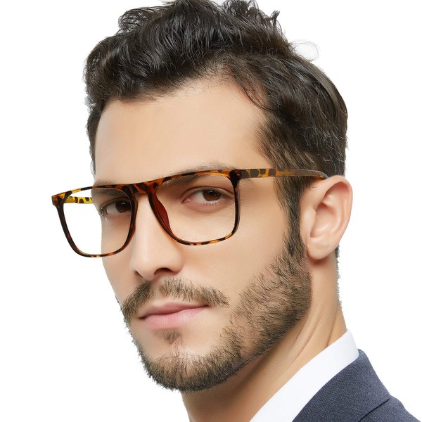 MARE AZZURO Large Blue Light Blocking Reading Glasses Men Computer