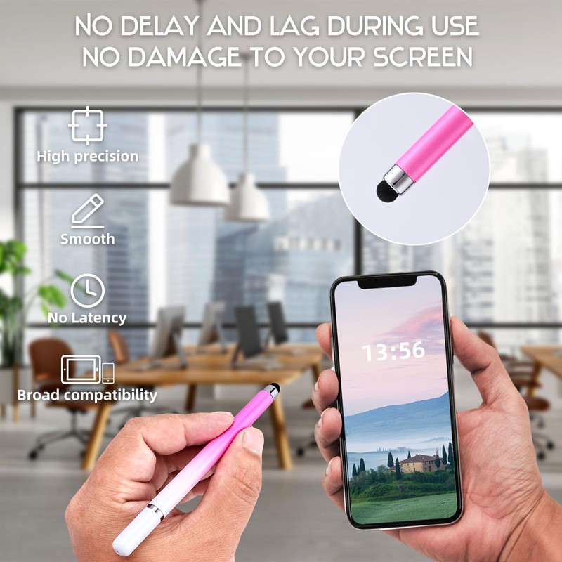 Amaxiu 2 in 1 Stylus Pens for Touch Screens,3 Pcs
