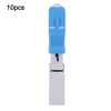 10Pcs Fiber Optic Quick Connector UPC FTTH SC/APC Embedded Fast
