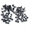 ITROLLE 24PCS Black U-Shaped LED Channel System Led Channel Metal
