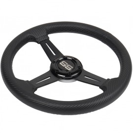 N2MU Golf Cart Steering Wheel 13 inch Universal for EZGO TXT RXV Club Car DS Precedent and Yamaha Black