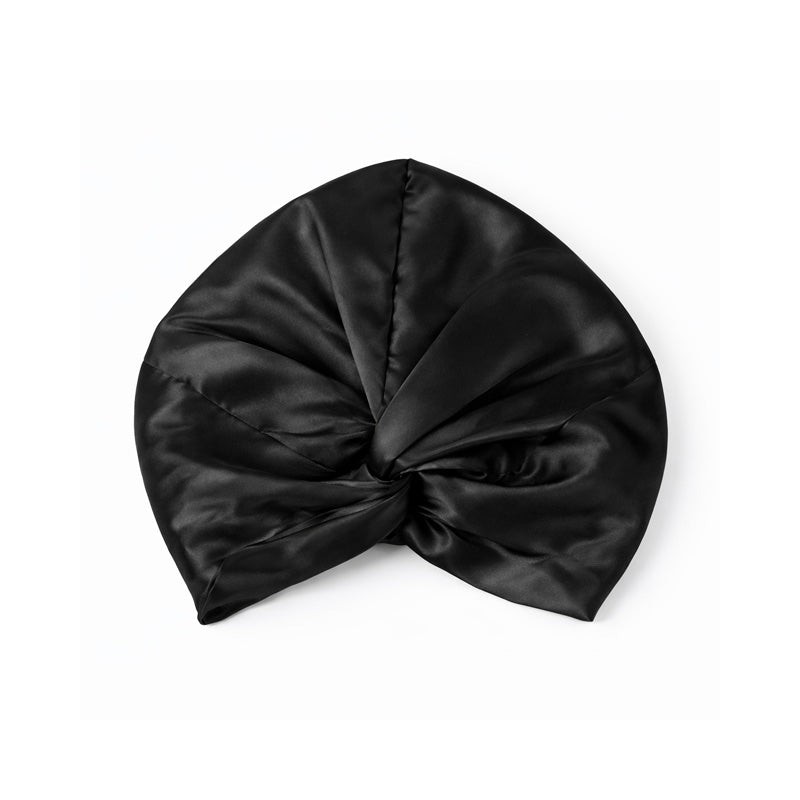 Casa Della Silk Rituale Mulberry Silk Hair Turban – Midnight