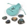 Justinstones Natural Labradorite Gemstone Healing Crystal Puffy Heart Pocket Stone