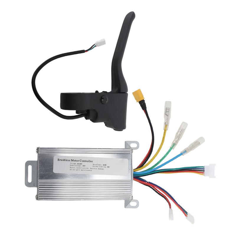 36V 350W Electric Scooter Controller Dashboard Panel Brake Lever Kit