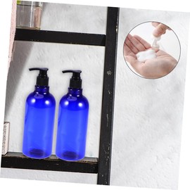 Baluue 2pcs Travel Toiletries Bottles Shampoo Containers Pump Liquid Bottle Dispenser for Essential Oil Health-Safe Pet Material Random Color