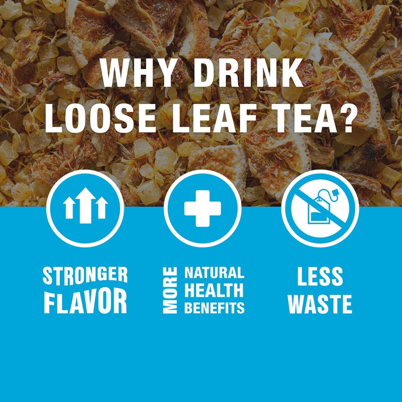 Tiesta Tea Maui Mango, Loose Leaf, Mango Pineapple Herbal Tea,