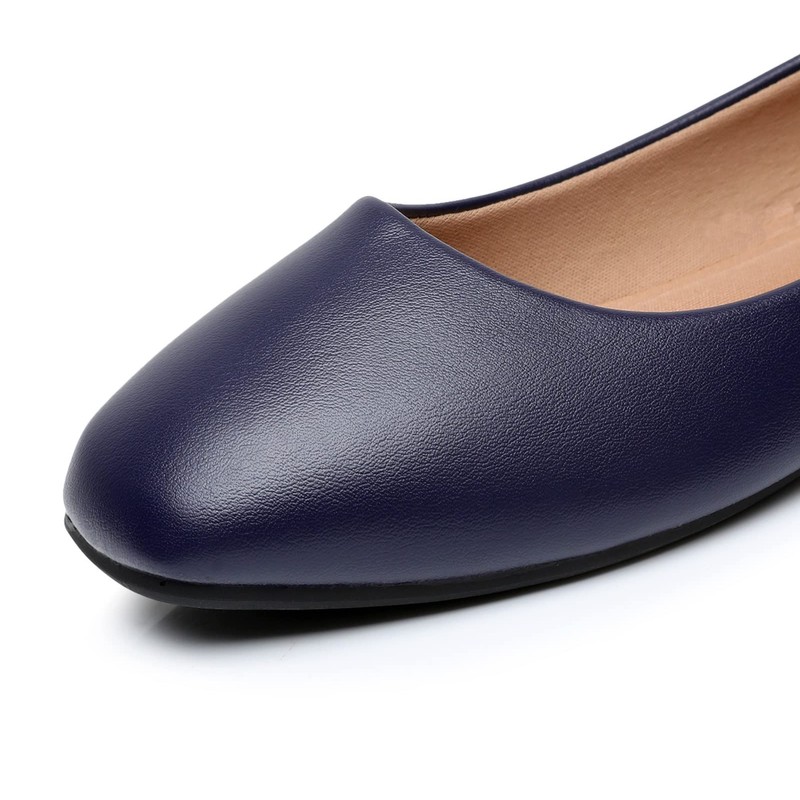 VenusCelia Zapatos planos con punta de azulejo para mujer, azul