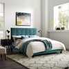 Modway Melanie Performance Velvet Upholstered Tufted Full Platform Bed in