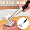 AIMALL Double-Sided Meat Tenderizer Mallet with 16 Large and 36